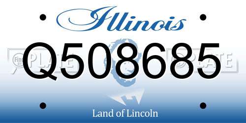 Q508685 Illinois License Plate