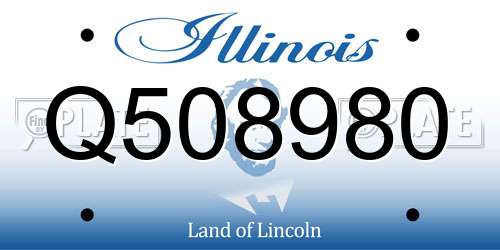 Q508980 Illinois License Plate