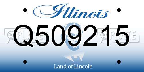 Q509215 Illinois License Plate