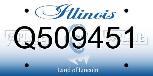 Q509451 Illinois License Plate
