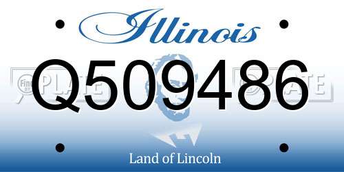 Q509486 Illinois License Plate