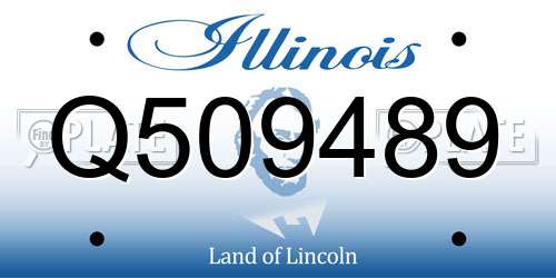 Q509489 Illinois License Plate