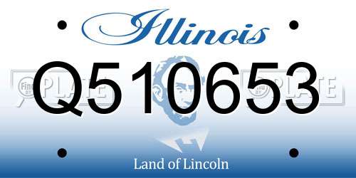 Q510653 Illinois License Plate