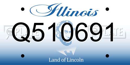 Q510691 Illinois License Plate