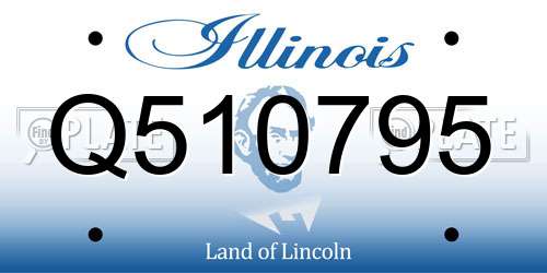 Q510795 Illinois License Plate