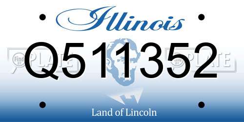 Q511352 Illinois License Plate
