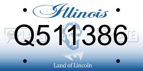 Q511386 Illinois License Plate