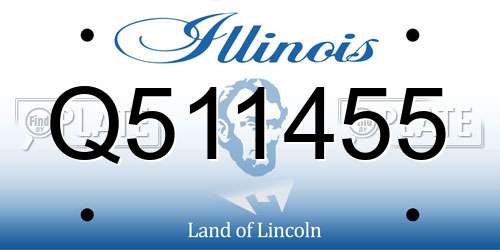 Q511455 Illinois License Plate