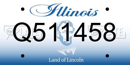 Q511458 Illinois License Plate