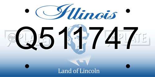 Q511747 Illinois License Plate