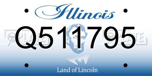 Q511795 Illinois License Plate