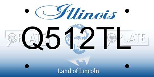 Q512TL Illinois License Plate