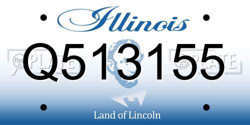 Q513155 Illinois License Plate