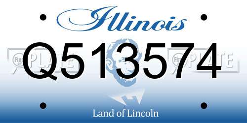 Q513574 Illinois License Plate