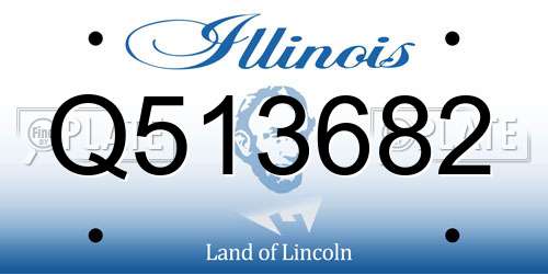 Q513682 Illinois License Plate
