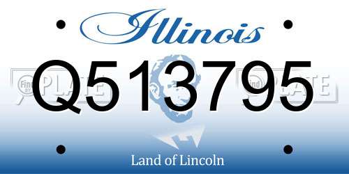 Q513795 Illinois License Plate