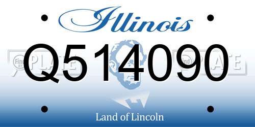 Q514090 Illinois License Plate