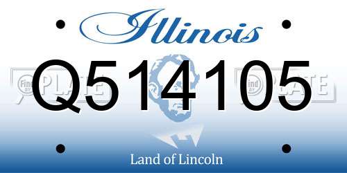 Q514105 Illinois License Plate