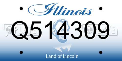 Q514309 Illinois License Plate