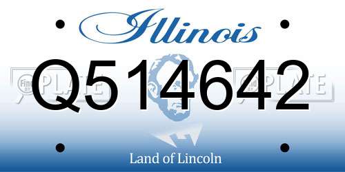 Q514642 Illinois License Plate