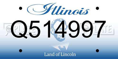Q514997 Illinois License Plate