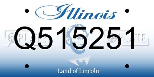 Q515251 Illinois License Plate