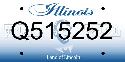 Q515252 Illinois License Plate