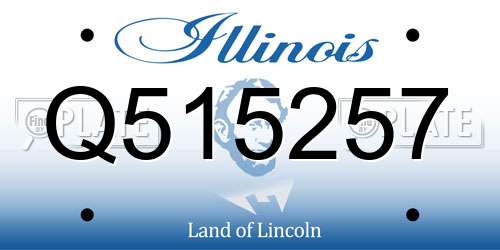 Q515257 Illinois License Plate