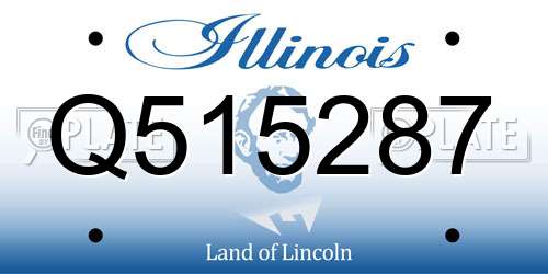 Q515287 Illinois License Plate