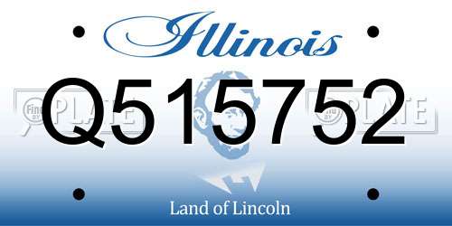 Q515752 Illinois License Plate