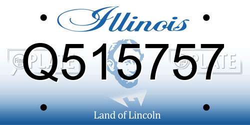 Q515757 Illinois License Plate