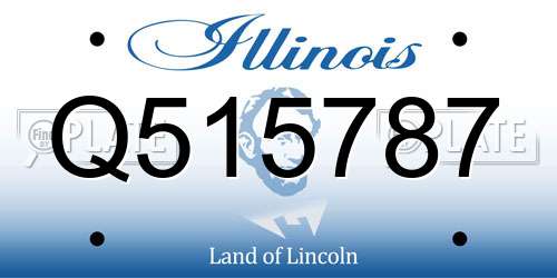 Q515787 Illinois License Plate