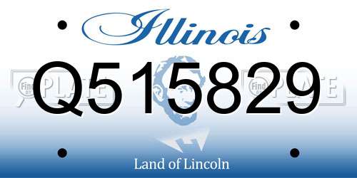 Q515829 Illinois License Plate