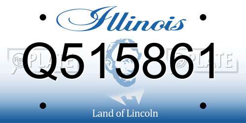 Q515861 Illinois License Plate