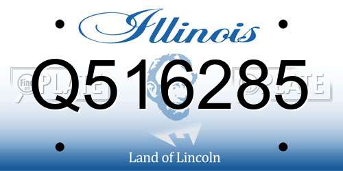 Q516285 Illinois License Plate