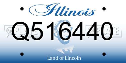 Q516440 Illinois License Plate