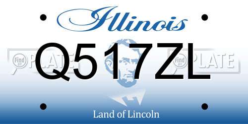 Q517ZL Illinois License Plate
