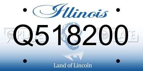 Q518200 Illinois License Plate