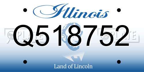 Q518752 Illinois License Plate
