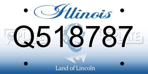Q518787 Illinois License Plate