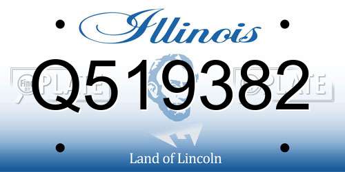 Q519382 Illinois License Plate