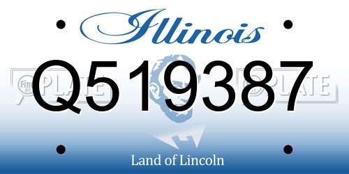 Q519387 Illinois License Plate