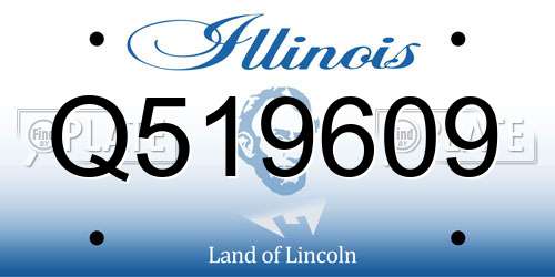 Q519609 Illinois License Plate