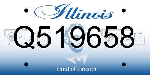 Q519658 Illinois License Plate