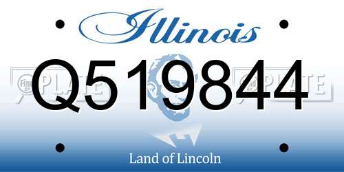 Q519844 Illinois License Plate