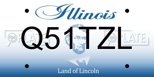Q51TZL Illinois License Plate