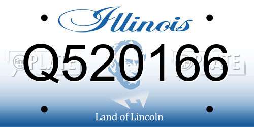 Q520166 Illinois License Plate
