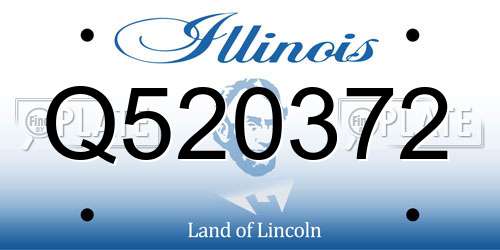 Q520372 Illinois License Plate