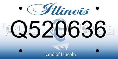 Q520636 Illinois License Plate