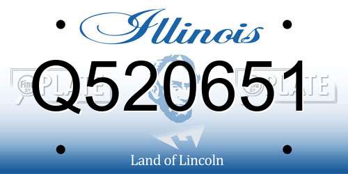 Q520651 Illinois License Plate